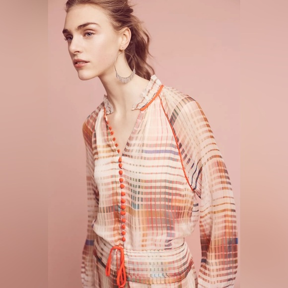 Anthropologie Adelyn Rae Multicolor Grid Graphic Romper NWT Women’s M Dressy - Picture 2 of 9